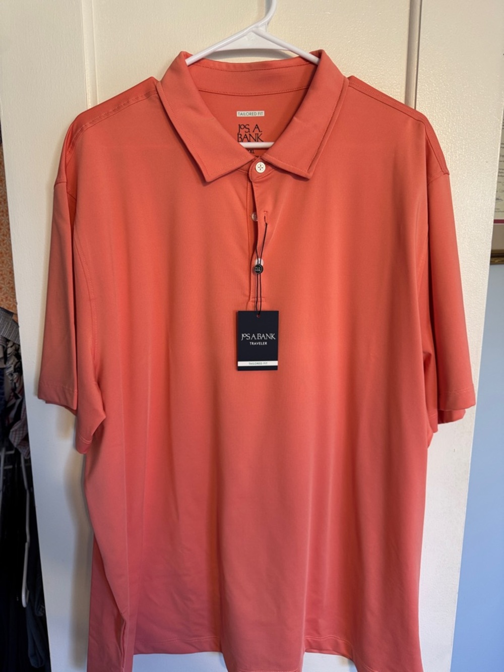 Jos. A. Bank Men's Coral-Orange Polo Shirt